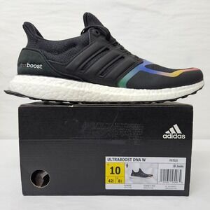 Adidas‎ Women's Ultraboost DNA Running Shoes FV7015 Black Rainbow Sz 10